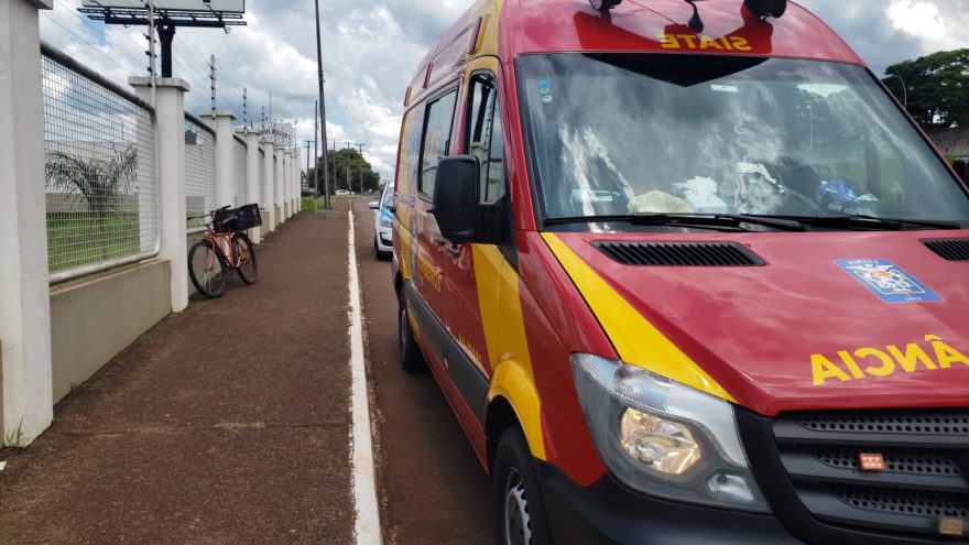 Ciclista tem fraturas nas costelas após cair de bicicleta na 467