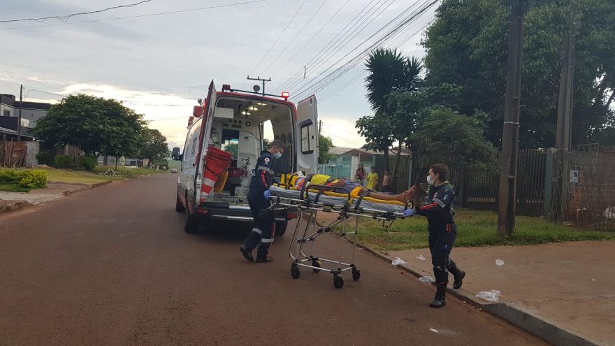 Jovem sofre queda de bicicleta e Samu é acionado
