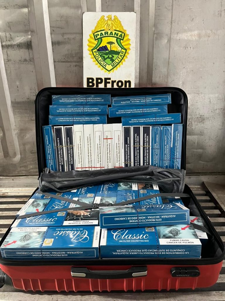 Mala com cigarros é apreendida na rodoviária de Cascavel
