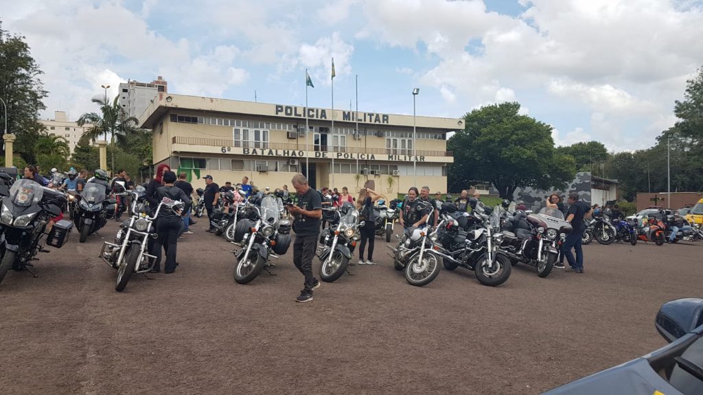 Passeio de motocicleta é realizado pelo 6º Batalhão de Polícia Militar