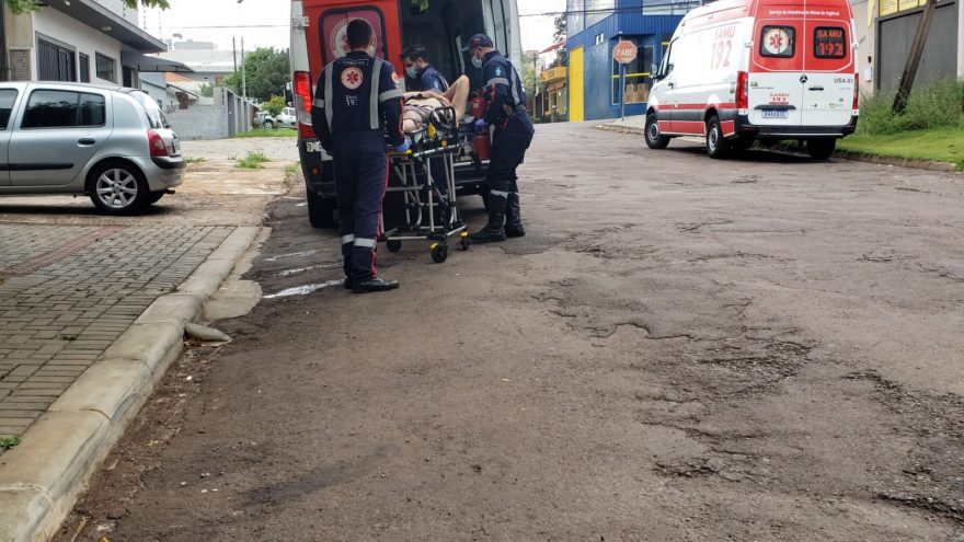 Homem sofre intoxicação e é socorrido pelo Samu