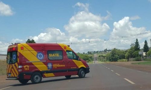 Pessoa sofre queda de veículo na BR-467 em Cascavel