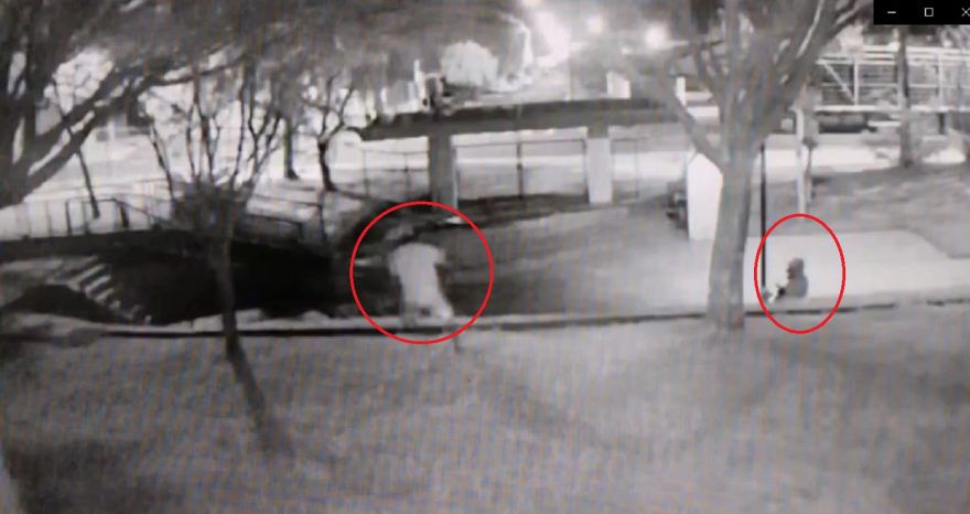 Imagens mostram a ação de ladrões de fios no CAIC do bairro Santa Cruz