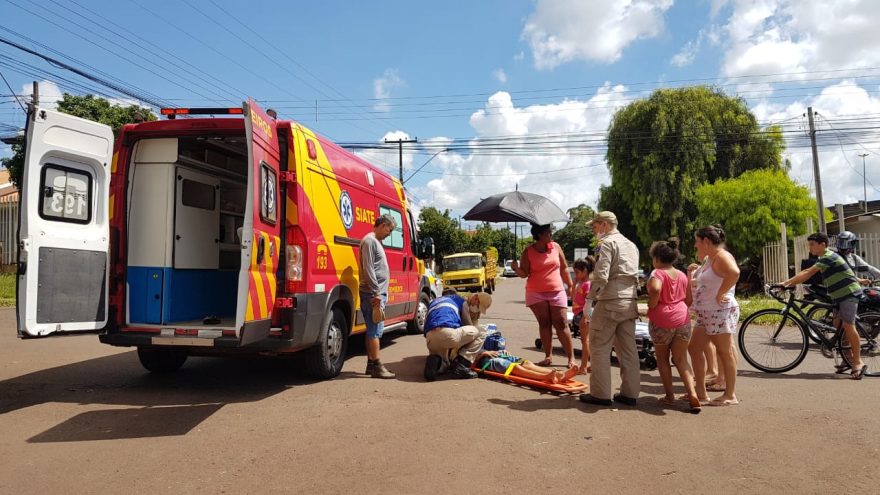 Jovem fica ferido ao sofrer queda de bicicleta no Santa Cruz