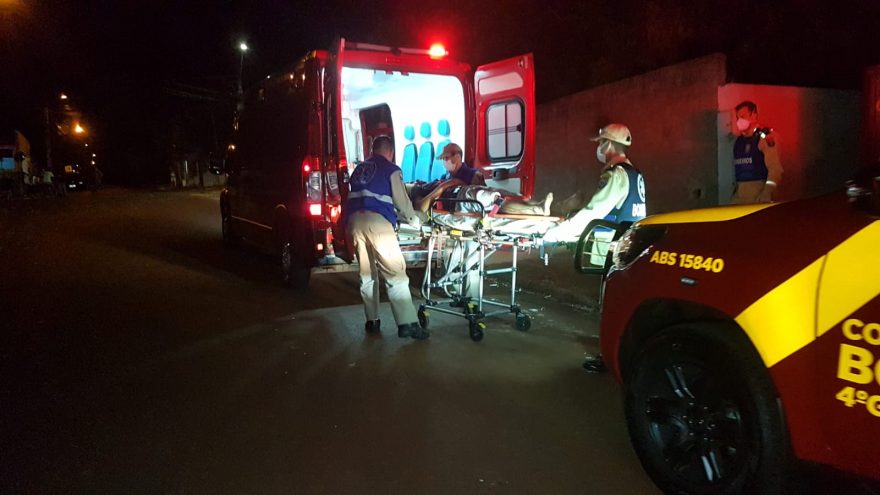 Vítima de ferimento por arma branca é socorrida no Interlagos