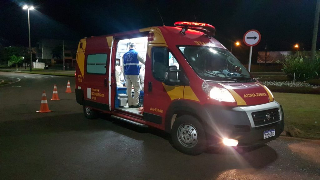 Homem cai de bicicleta e é atendido pelo Siate no Santo Inácio