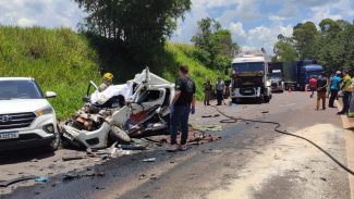 Tragédia: Vítimas ficam em estado gravíssimo após engavetamento na BR-467