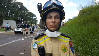 Acidente BR-467: Bebê sai ileso de acidente por estar na cadeirinha; mãe está em estado gravíssimo