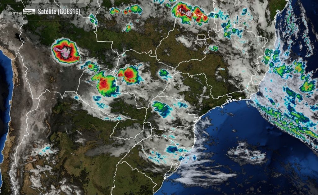 Previsão de domingo chuvoso com máxima de 23°C em Cascavel