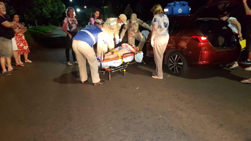 Colisão envolvendo quatro veículos deixa mulher ferida