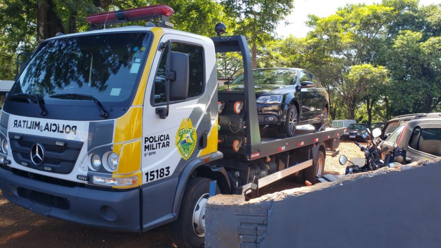 Jetta que foi roubado em Corbélia é apreendido pela Polícia Militar