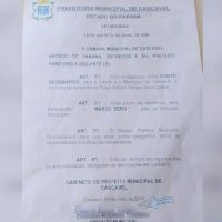 Imagem referente a Homem que arrombou gabinete estava com documento o qual assinou como Prefeito de Cascavel