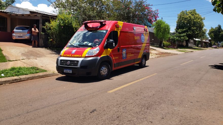Idosa sofre queda no Bairro Periolo