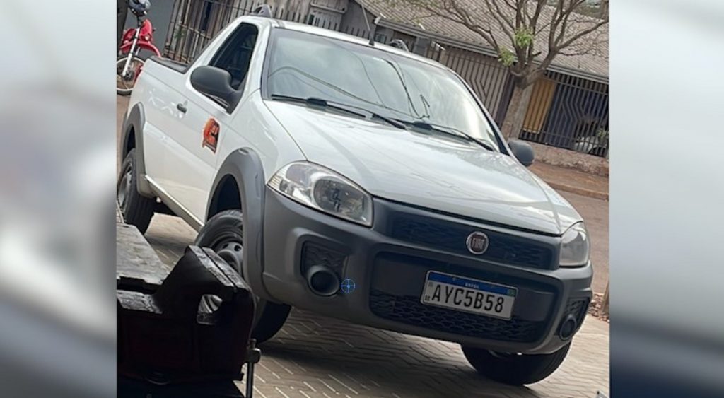 Fiat Strada, placas AYC-5B58, foi furtada em Nova Aurora