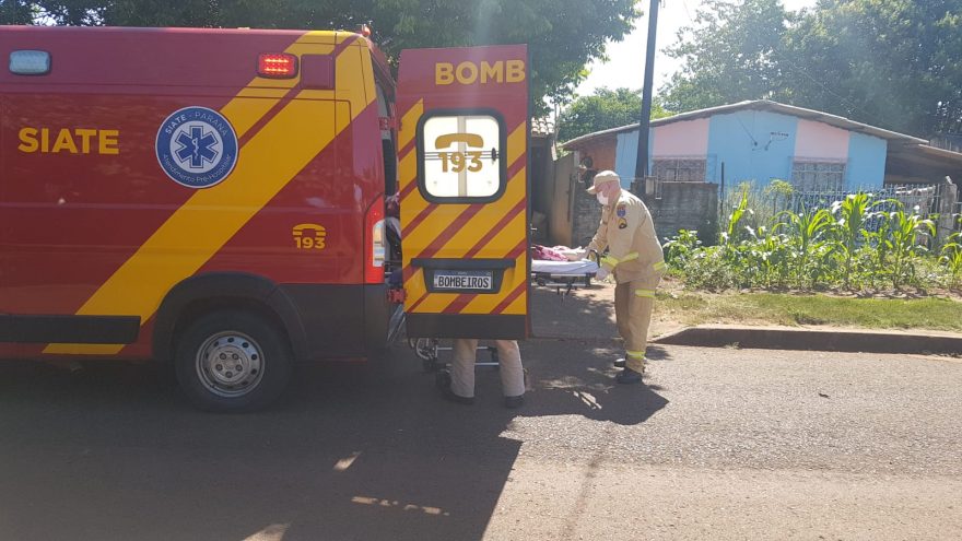 Idosa sofre queda no Bairro Morumbi