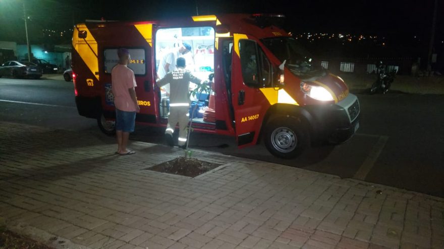 Motociclista sofre ferimento no crânio após se envolver em acidente no Brasmadeira