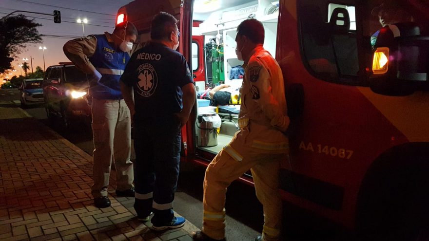 Jovem ferido a golpe de faca no Interlagos é atendido pelo médico dos bombeiros