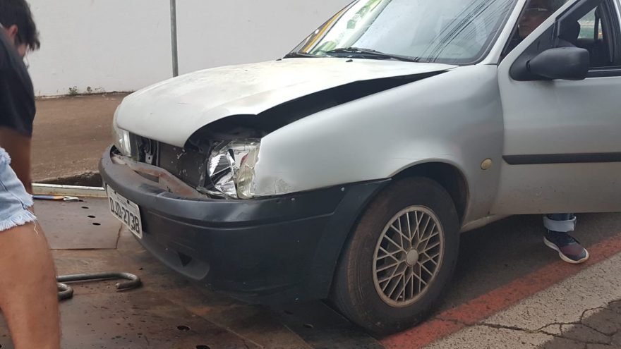 Colisão de trânsito é registrada na região central
