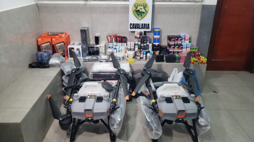 Cavalaria apreende mais de R$ 500 mil em mercadorias de descaminho