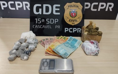 Ao cumprir mandado, GDE prende homem em flagrante por tráfico de drogas