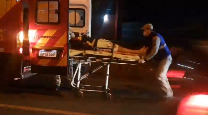 Colisão de trânsito é registrada no Viaduto da Petrocon
