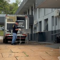 Imagem referente a Corpos de Ana Cláudia da Silva Lima e Luiz Carlos de Castro dão entrada no IML de Cascavel