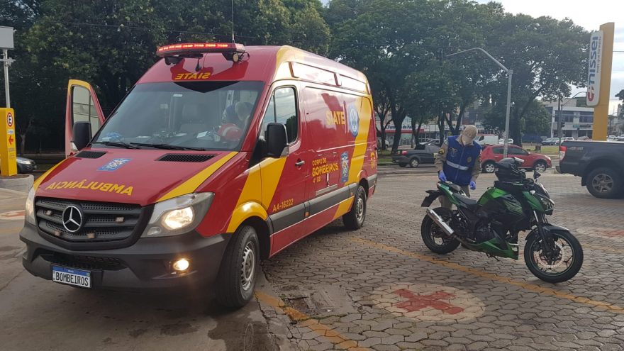 Siate é acionado para atender acidente de trânsito na Avenida Brasil