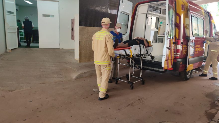 Ciclista fica ferido após acidente de trânsito no Bairro Neva