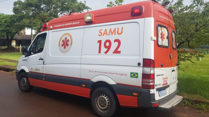 Etilizado, homem de 52 anos sofre queda de bicicleta e é socorrido pelo Samu