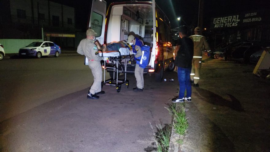 Jovem é socorrida com ferimento no rosto no Parque São Paulo