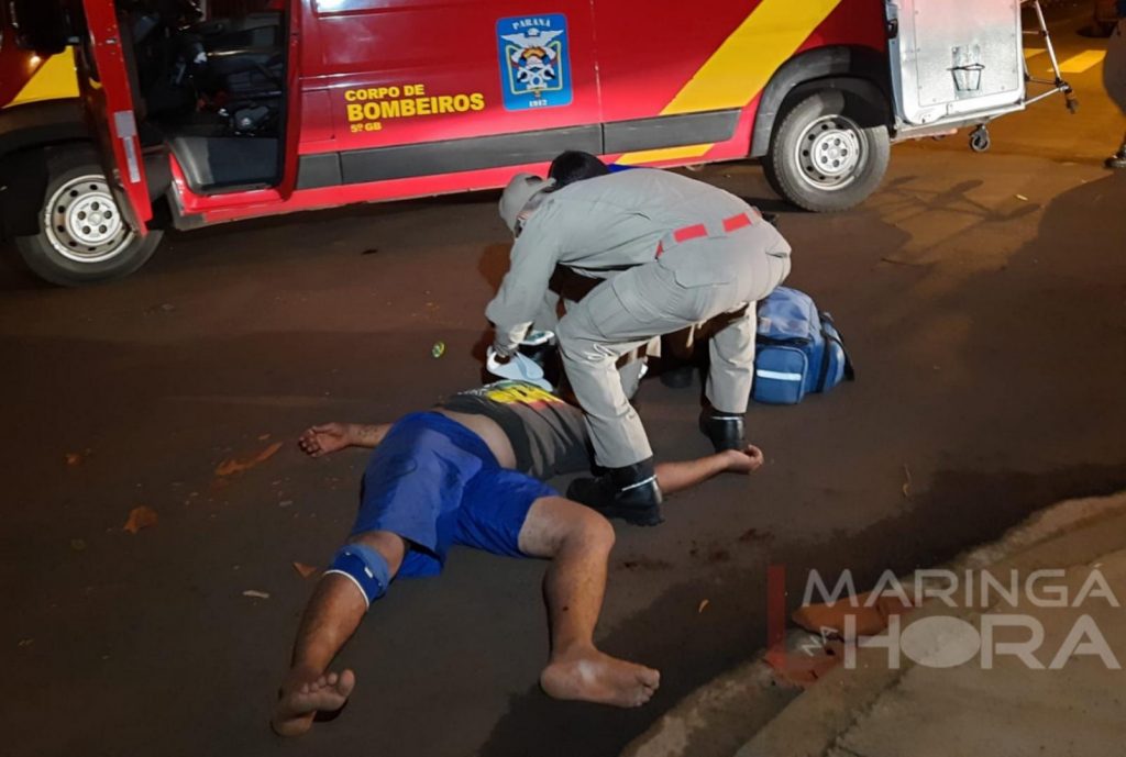 Acusado de agredir esposa gestante e estuprar jovem é espancado por populares em Paiçandu Acusado de agredir esposa gestante e estuprar jovem é espancado por populares em Paiçandu
