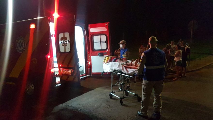 Ciclista fica ferido em colisão no Cancelli