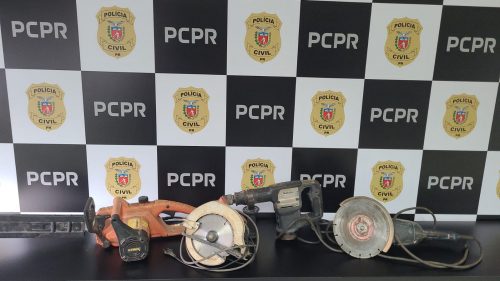 Polícia Civil de Toledo recupera ferramentas furtadas e prende indivíduo Imagem referente a Polícia Civil de Toledo recupera ferramentas furtadas e prende indivíduo