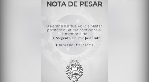 Polícia Militar lamenta falecimento de Sargento Emir José Huff
