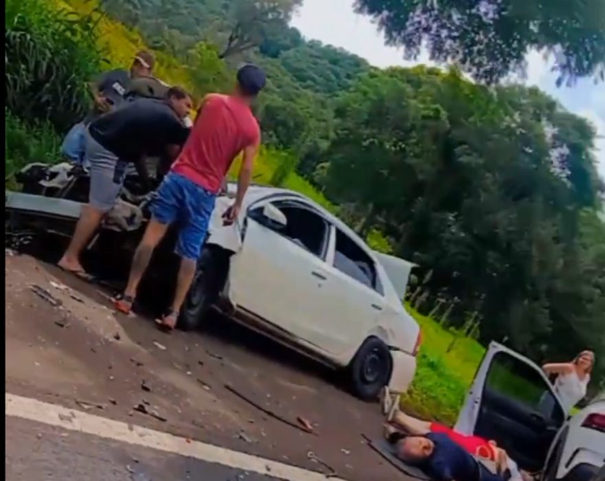 Imagens mostram cenário assustador após acidente na BR-277 em Nova Laranjeiras