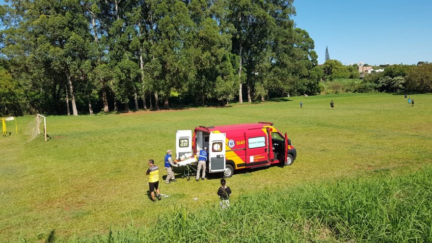 Siate é mobilizado para atender vítima de lesão física no Santa Cruz