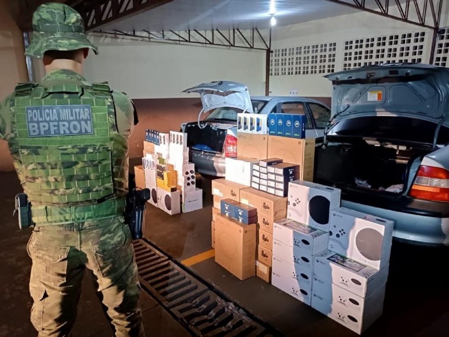 BPFron apreende veículos e produtos estrangeiros e encaminha à RF de Cascavel