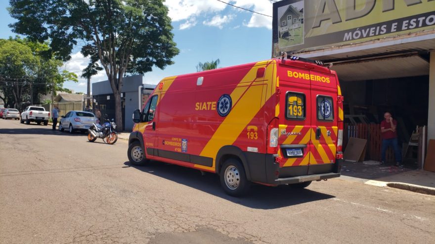 Motociclista fica ferido em acidente de trânsito no Bairro Maria Luiza