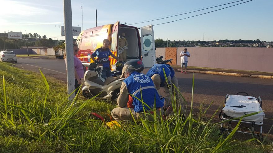 Colisão de trânsito no Viaduto da Jacarezinho mobiliza equipe do Siate