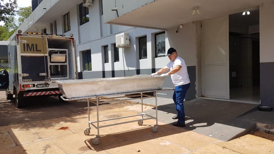 Corpo de Alaíde Alves de Moura dá entrada no IML de Cascavel