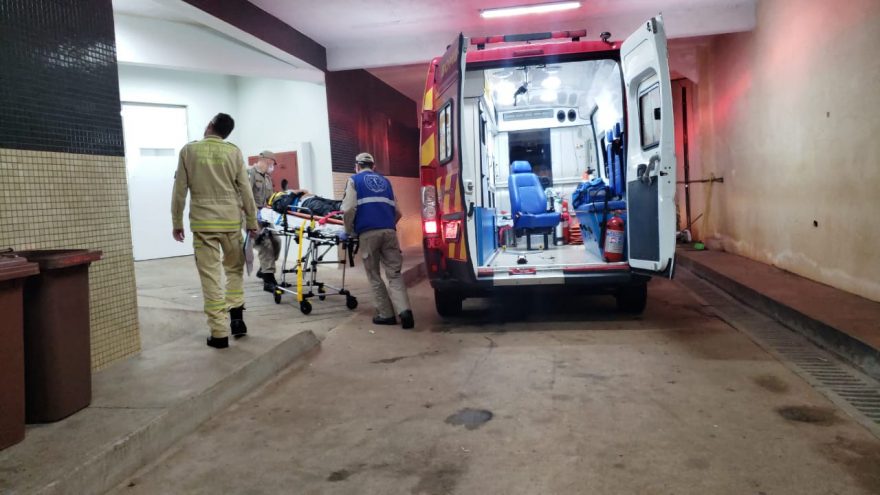 Jovem se fere em acidente no Pioneiros Catarinenses e é encaminhado à UPA