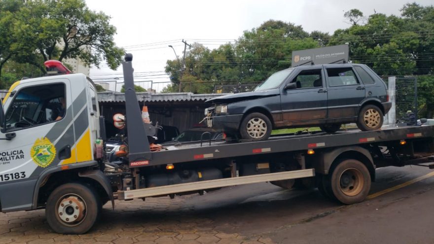 Fiat Uno é recuperado em Cascavel