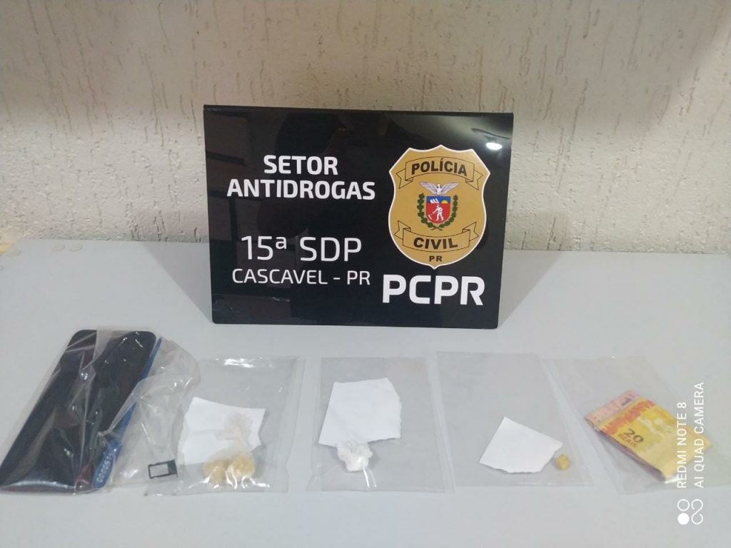 Homem é detido no Centro pelo GDE por tráfico de drogas
