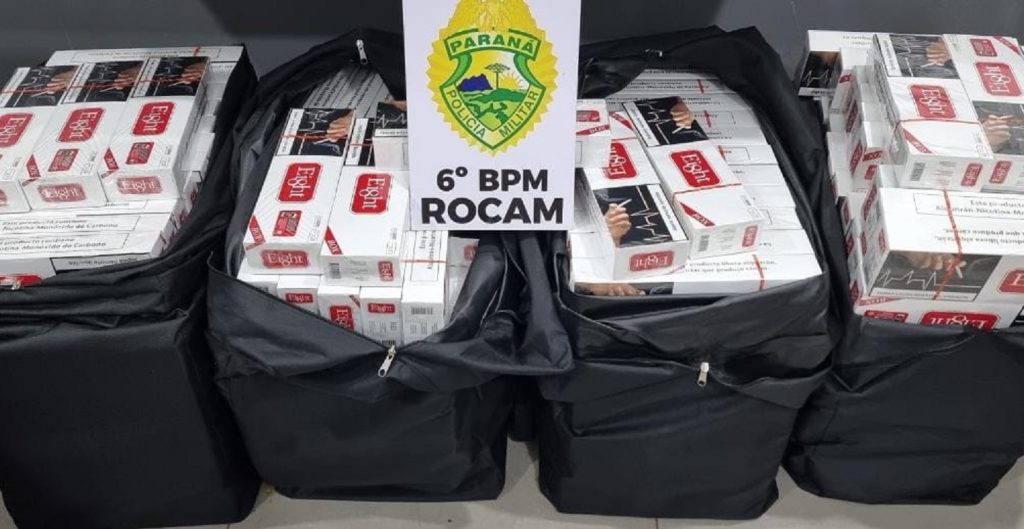 Rocam apreende 300 caixas de cigarros contrabandeados durante operação Hórus