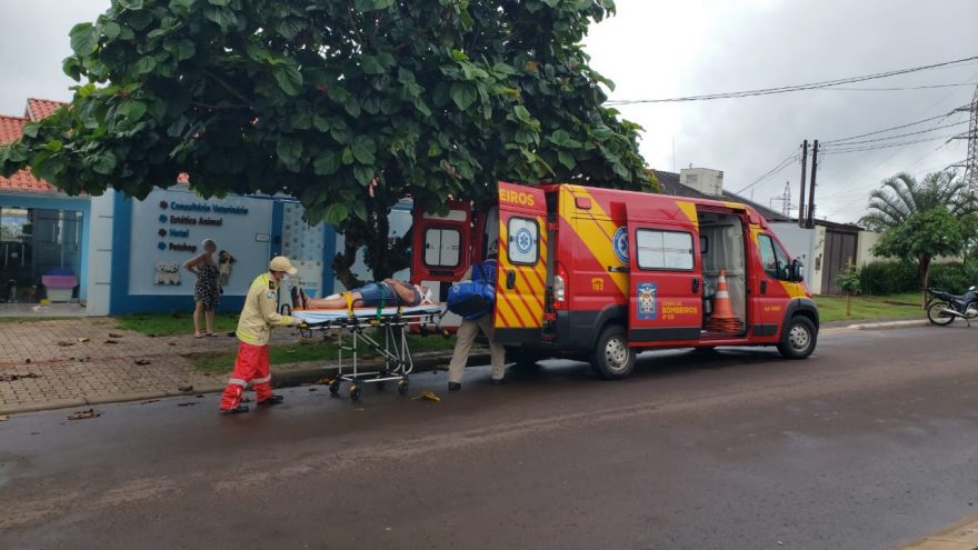 Siate é mobilizado para atender vítima de queda na rua Siqueira Campos
