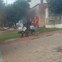 Imagem referente a Mulher atingida por fachada da Lojas Americanas é socorrida novamente