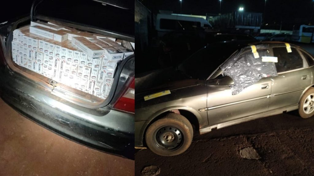 Choque aprende cigarros contrabandeados na área rural em Cascavel