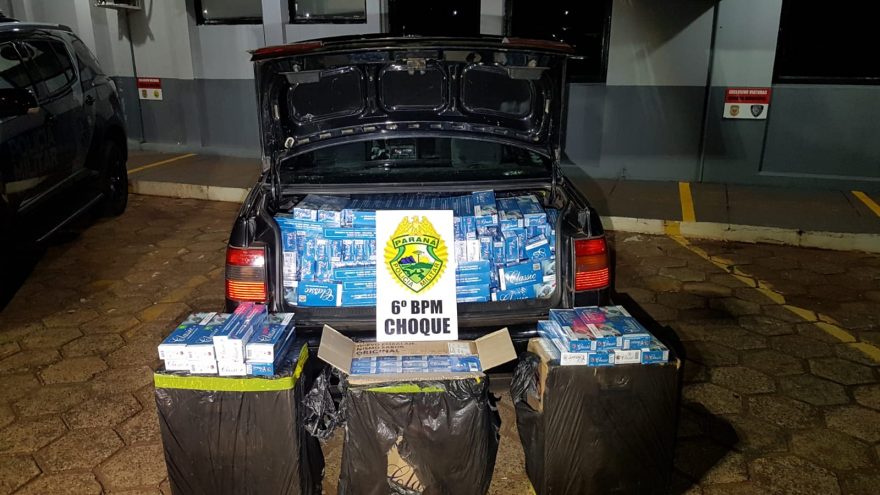 Passat recheado com cigarros é apreendido