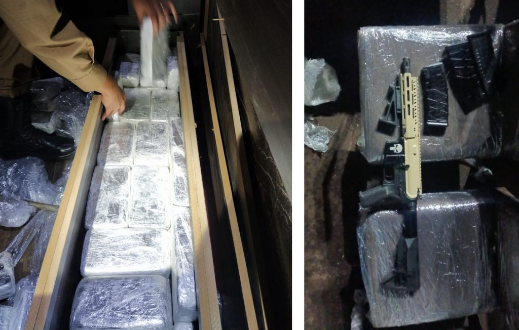 Rotam apreende cerca de 115 quilos de cocaína e um fuzil em São José das Palmeiras
