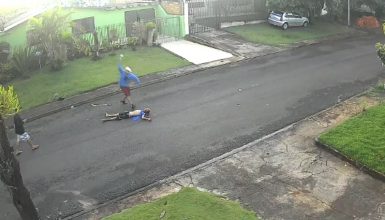 Imagem referente a Vídeo: vítima de agressão levou garrafada enquanto estava desacordada